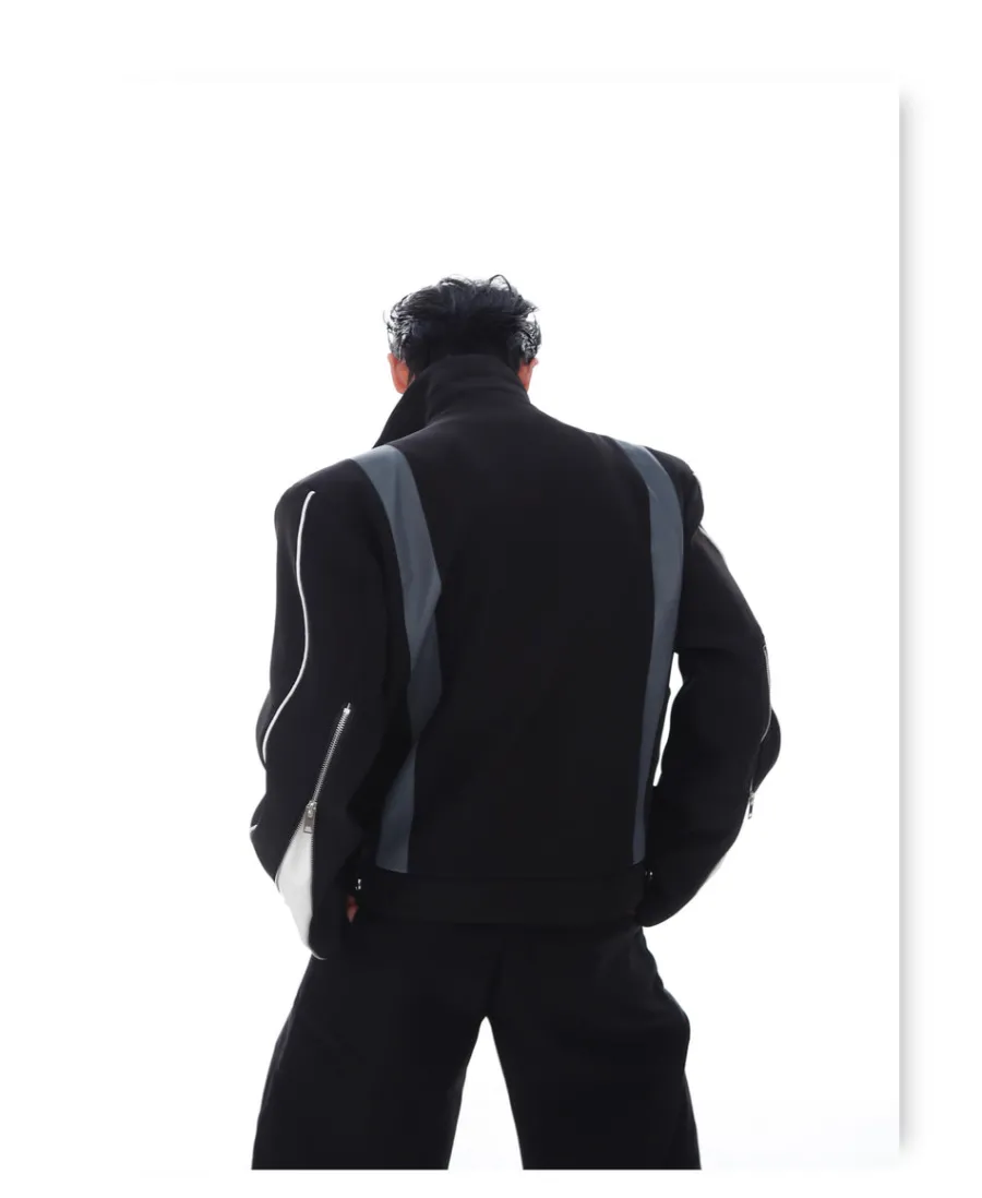 Hot Spliced Biker Jacket Jackets