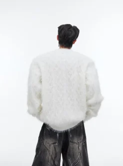Fashion Studded Collar Sweater Sweaters