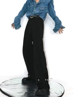 Outlet Studded Trousers Pants