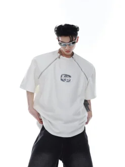 Fashion Zipper Tee T-Shirts