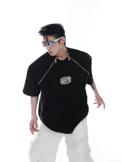 Fashion Zipper Tee T-Shirts
