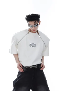 Fashion Zipper Tee T-Shirts