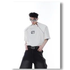 Fashion Zipper Tee T-Shirts