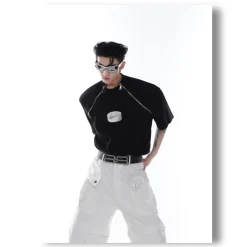 Fashion Zipper Tee T-Shirts