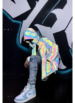 Hot 3M Reflective Puffer Jacket Jackets