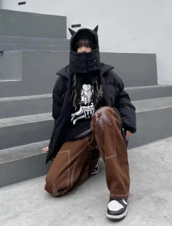Fashion Devil Puffer Jacket Jackets