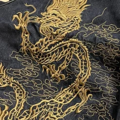 New Dragon Embroidered Denim Jeans Jeans