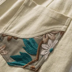 New Embroidered Floral Patchwork Shorts Shorts