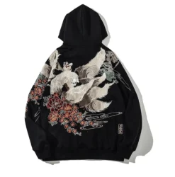 Sale Embroidered Fox Hoodie Hoodies