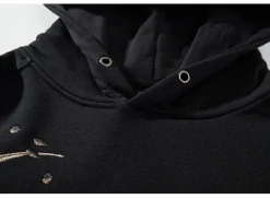 Sale Embroidered Fox Hoodie Hoodies