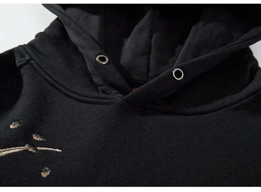 Sale Embroidered Fox Hoodie Hoodies