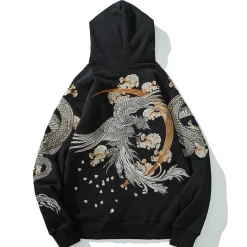 Sale Embroidered Phoenix Hoodie Hoodies