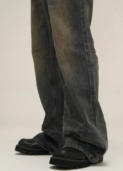 Discount Faded N Flared Denim Jeans Jeans