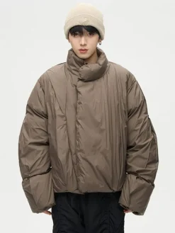 Online Overlapped Puffer Jacket Jackets