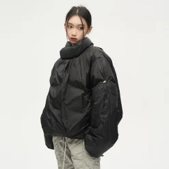 Online Overlapped Puffer Jacket Jackets