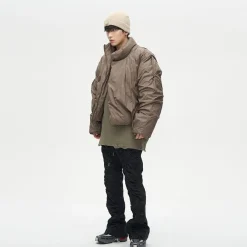 Online Overlapped Puffer Jacket Jackets