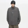 Best Quarter Zip Ribbed Fleece Jacket Sweaters