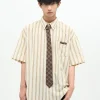 Clearance Striped Collar Shirt Shirts