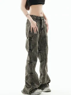 Online Acid Wash Paneled Jeans Jeans