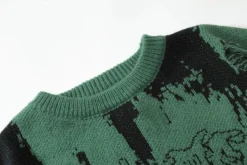 Best Grunge Distressed Knit Sweater Sweaters
