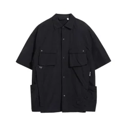Discount Paneled Button-Up Shirt Shirts