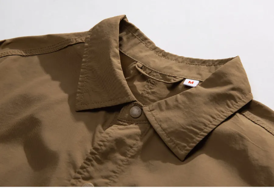 Discount Paneled Button-Up Shirt Shirts