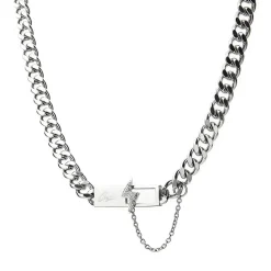Outlet "Lightning Bar" Double Chain Necklace Accessories