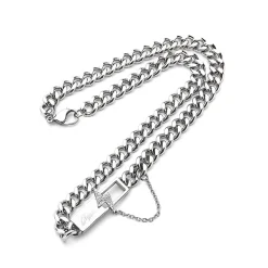Outlet "Lightning Bar" Double Chain Necklace Accessories