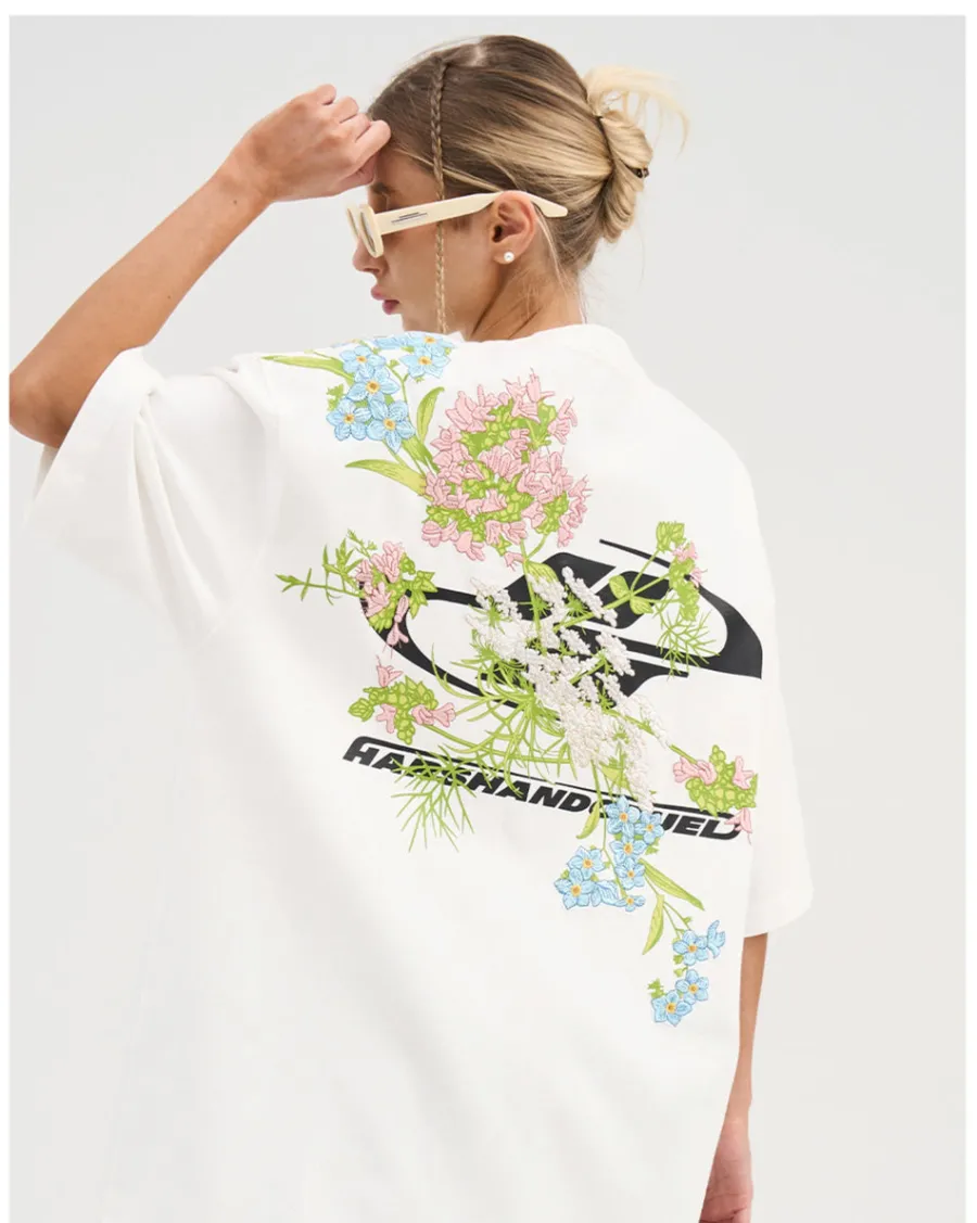 Outlet Embroidered "Bloom" Tee T-Shirts