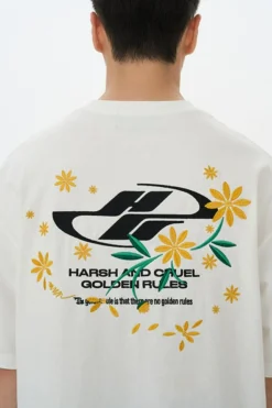 Online Embroidered Daisies Tee T-Shirts