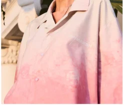 Online Painted Sunset Button-Up Shirts