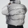 Outlet Silver-Tone Puffer Jacket Jackets