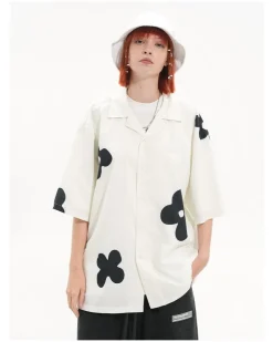 New Solitary Flower Button-Up Shirts