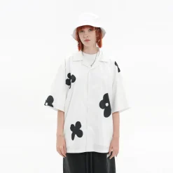 New Solitary Flower Button-Up Shirts