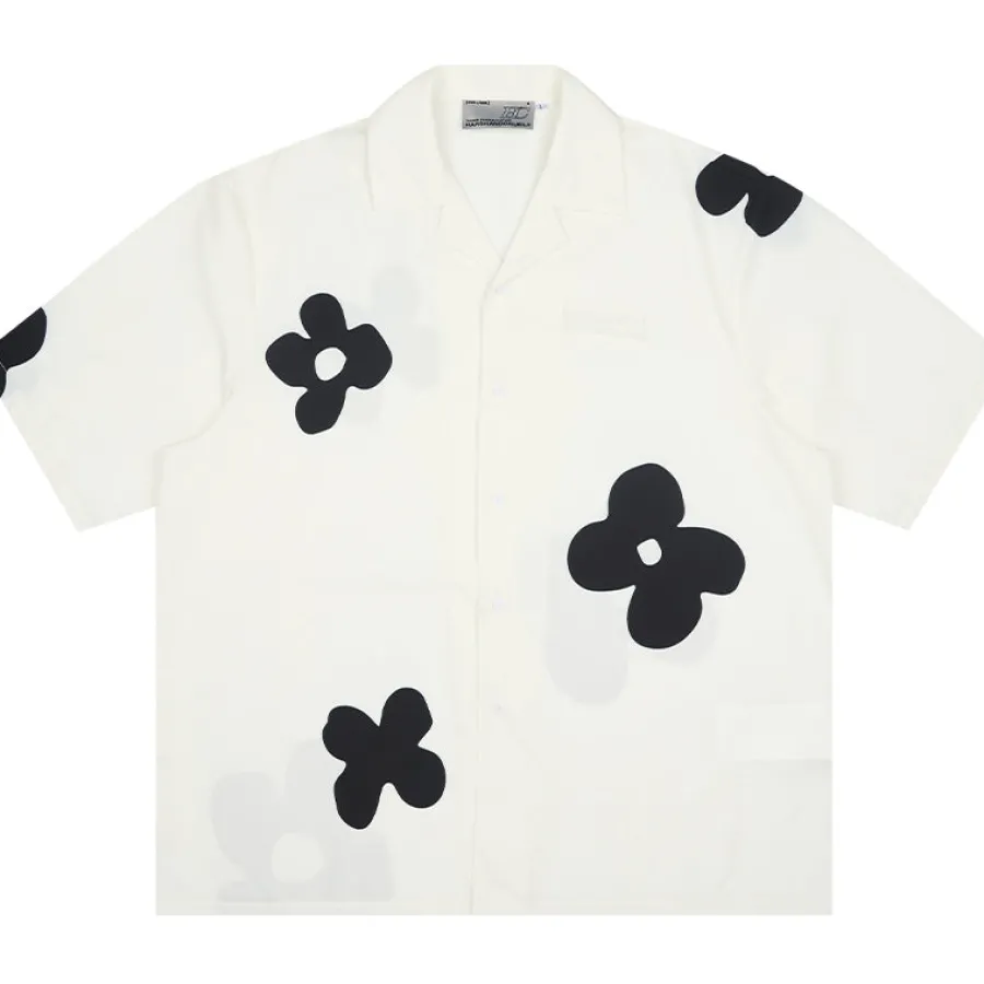 New Solitary Flower Button-Up Shirts