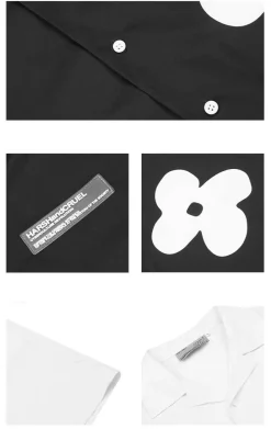 New Solitary Flower Button-Up Shirts