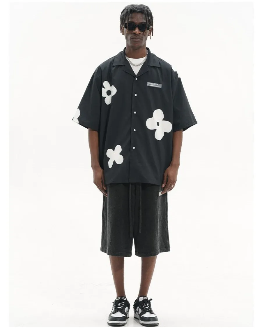 New Solitary Flower Button-Up Shirts