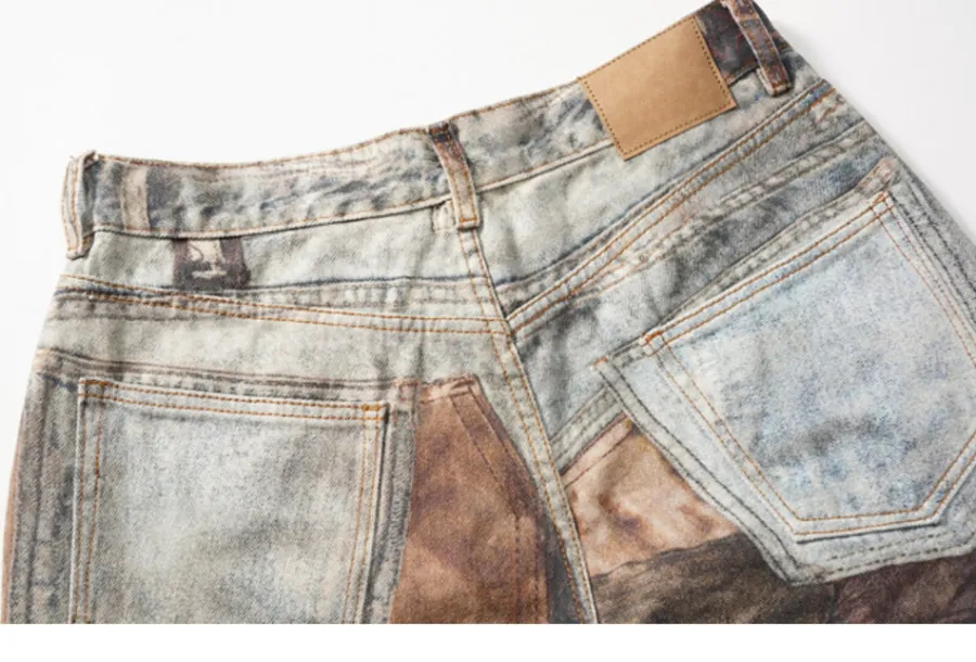 Sale HJK Exclusive "Abstract" Deconstructed Jeans Jeans