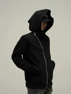 Discount HJK Exclusive Asymmetrical Zip Hooded Jacket Jackets