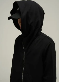 Discount HJK Exclusive Asymmetrical Zip Hooded Jacket Jackets