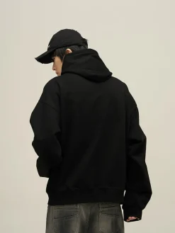 Clearance HJK Exclusive Button Latch Hoodie Hoodies