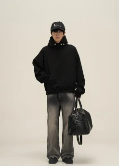 Clearance HJK Exclusive Button Latch Hoodie Hoodies