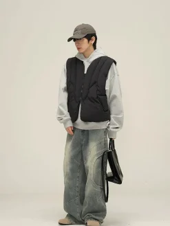 Hot HJK Exclusive Curved Denim Jeans Jeans
