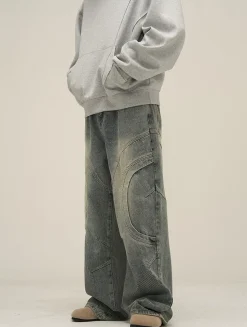 Hot HJK Exclusive Curved Denim Jeans Jeans