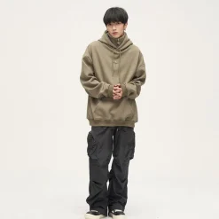 Hot Double Panel Hooded Zip Jacket Hoodies