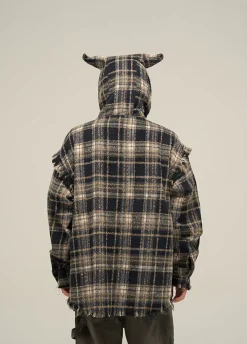 New HJK Exclusive Hooded Devil Flannel Hoodies