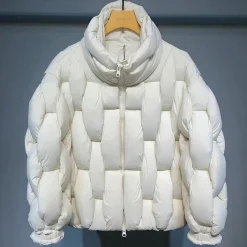 Online HJK Exclusive Interwoven Quilted Puffer Jacket Jackets