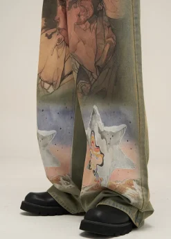 Outlet HJK Exclusive Oil Painted Jeans Jeans