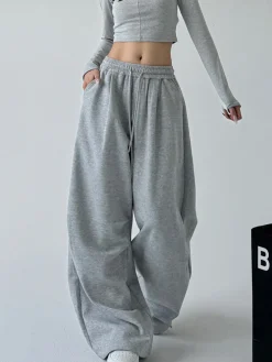 Hot HJK Exclusive Oversized Uncuffed Sweatpants Pants