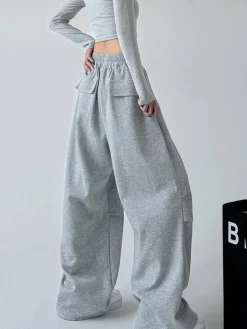 Hot HJK Exclusive Oversized Uncuffed Sweatpants Pants